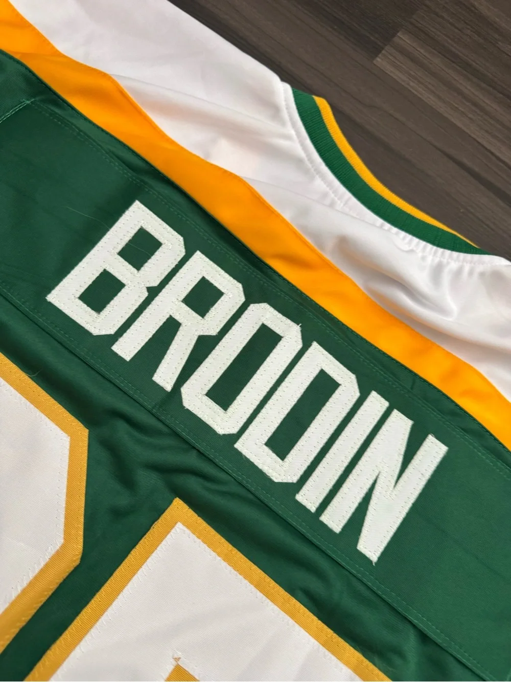 Jonas Brodin Autographed Pro-Style Alternate Jersey Minnesota Wild Beckett